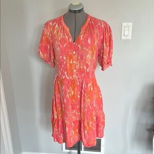 Time and Tru Women's Pink and Orange Dress